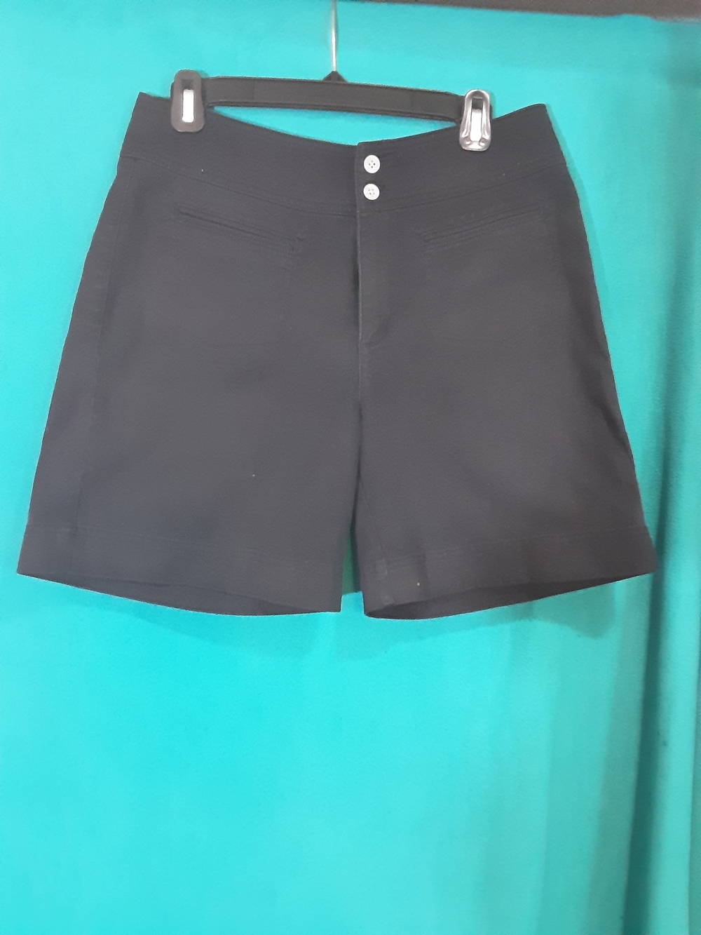 Chico's Black Tailored High-Rise Shorts